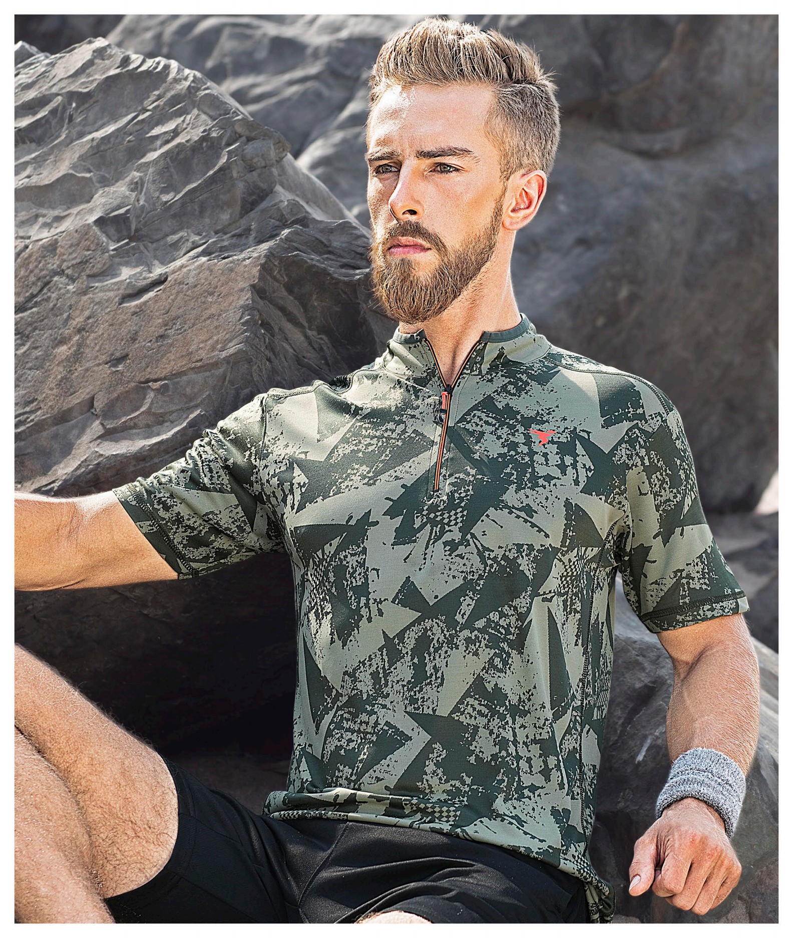 Techno sports Zipper T-shirt (P-444) - Image 6