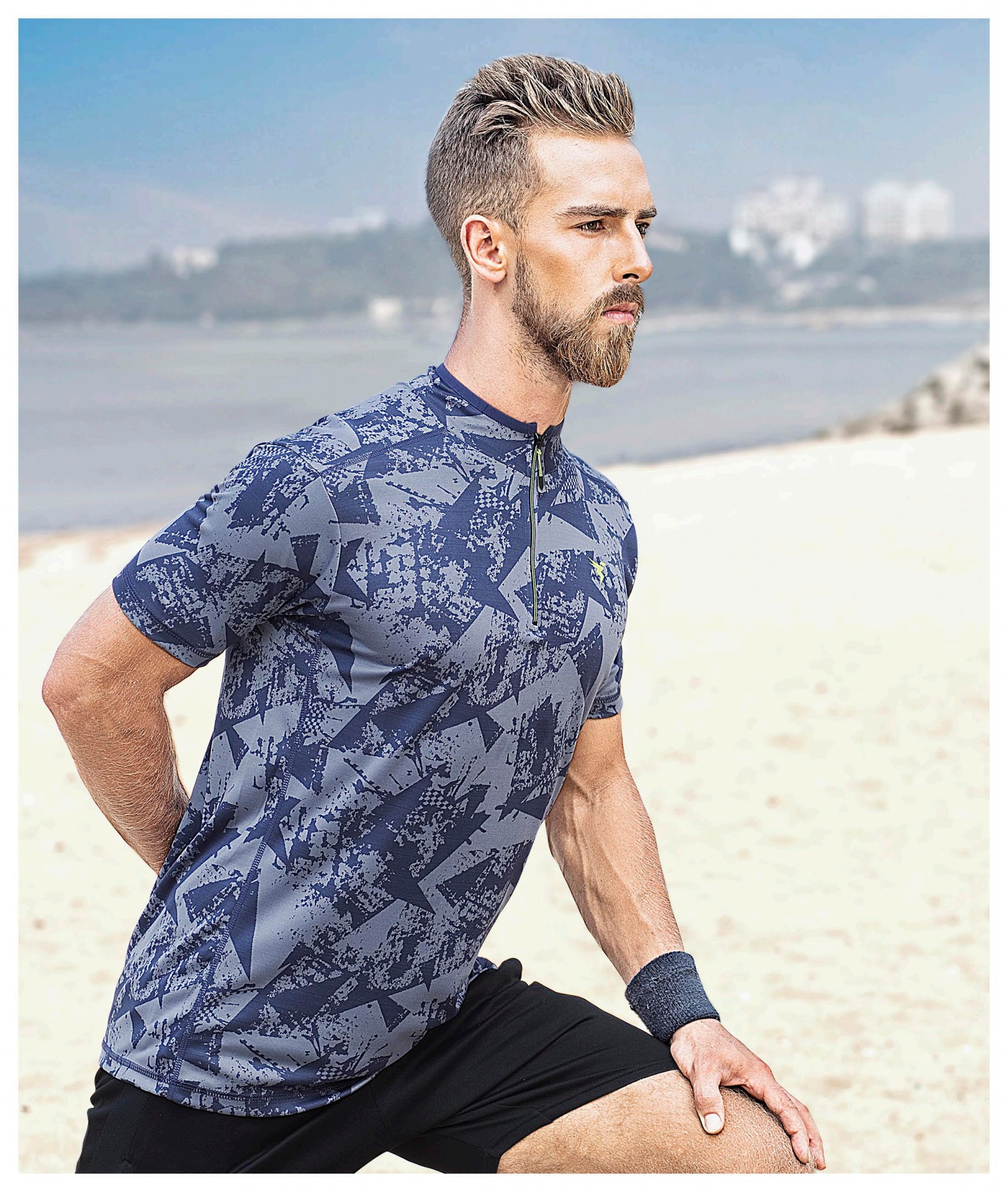 Techno sports Zipper T-shirt (P-444) - Image 5