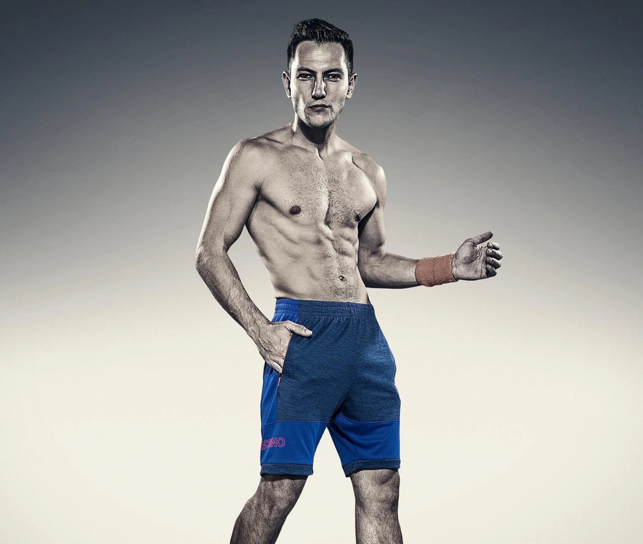 Technosport Dry Fit Shorts Blue (P-434)