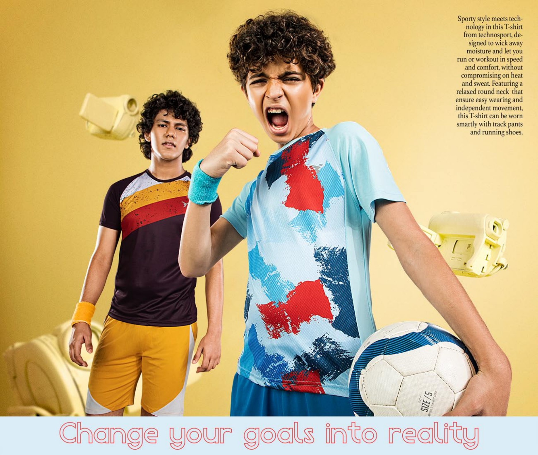 Technosport Crew Neck Half Sleeve For kids (P-490) - Image 8