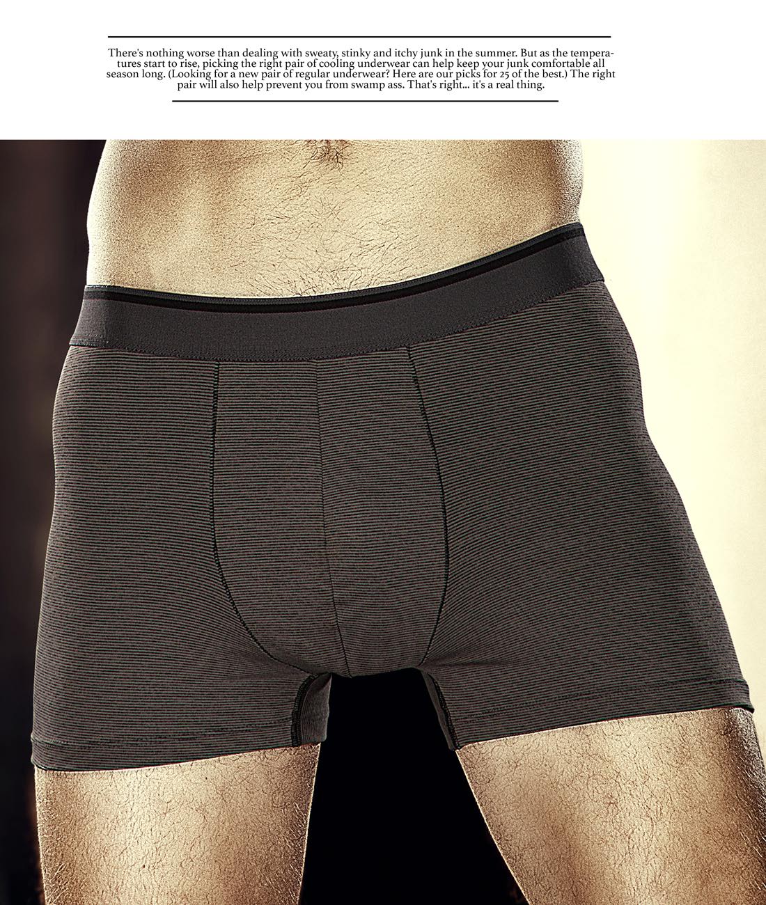 Technosport Anti Bacterial Innerwear Trunks Grey Lining (OR-53)