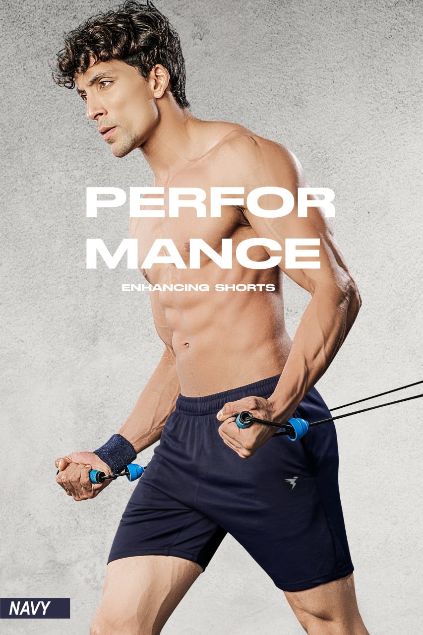 Technosport Dry Fit Shorts Solid Colors Navy Blue (OR-56)