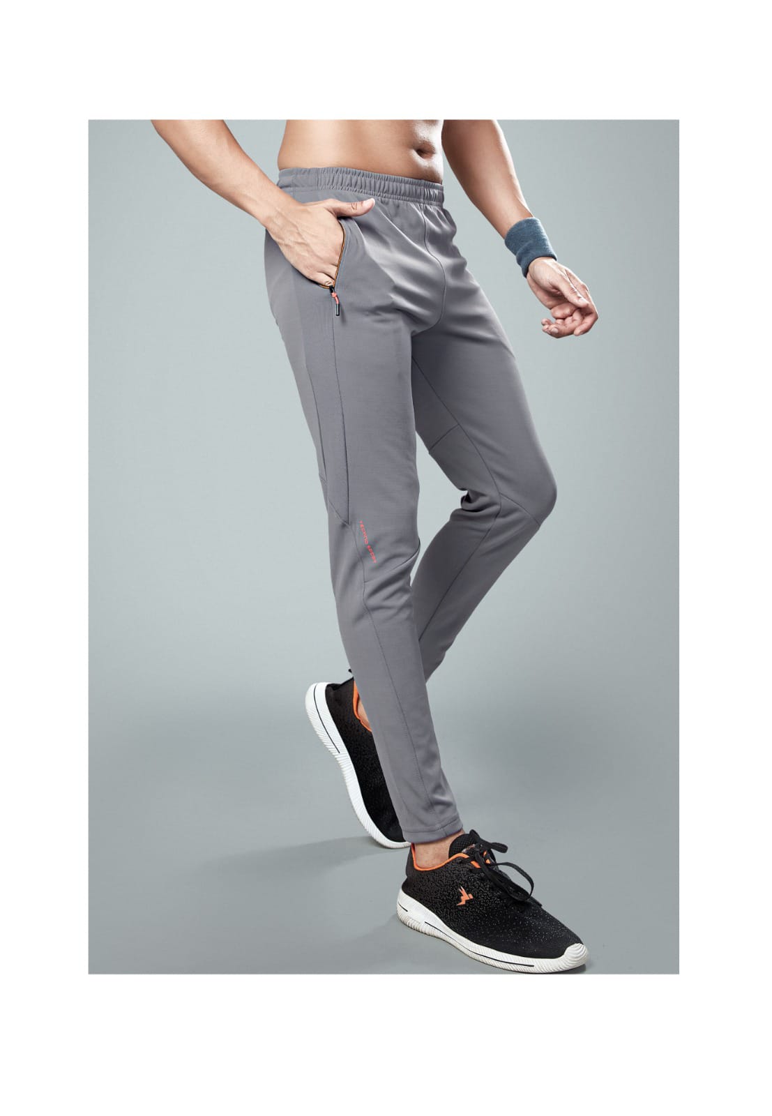 TechnoSport Dry-Fit Solid Track Pant Iron Gray (OR-25)