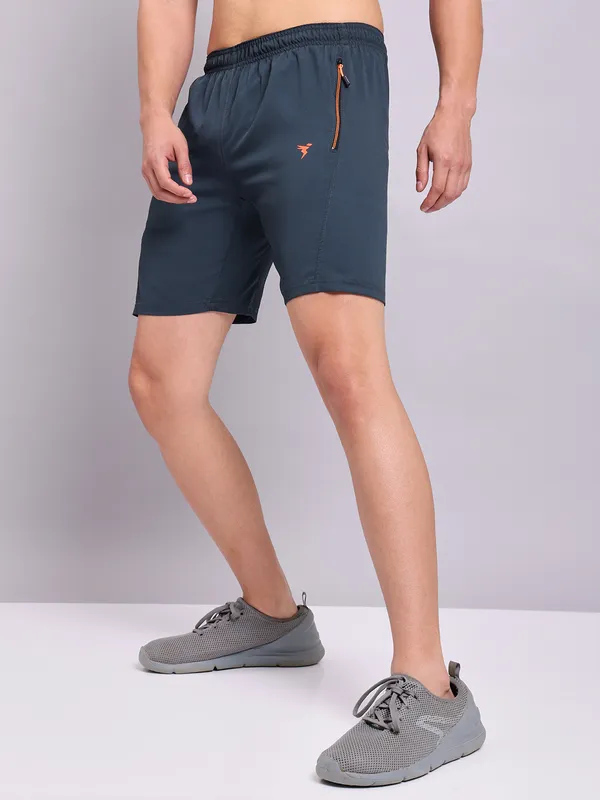 Technosport TechLite Woven Solid Shorts Carbon Black (OR-46)