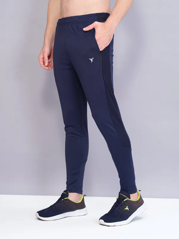 TechnoSport Dri-Fit Solid Track Pant Navy Blue (OR-55)