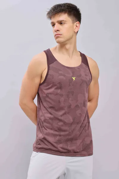 Technosport Tank Top Maroon (P-642)