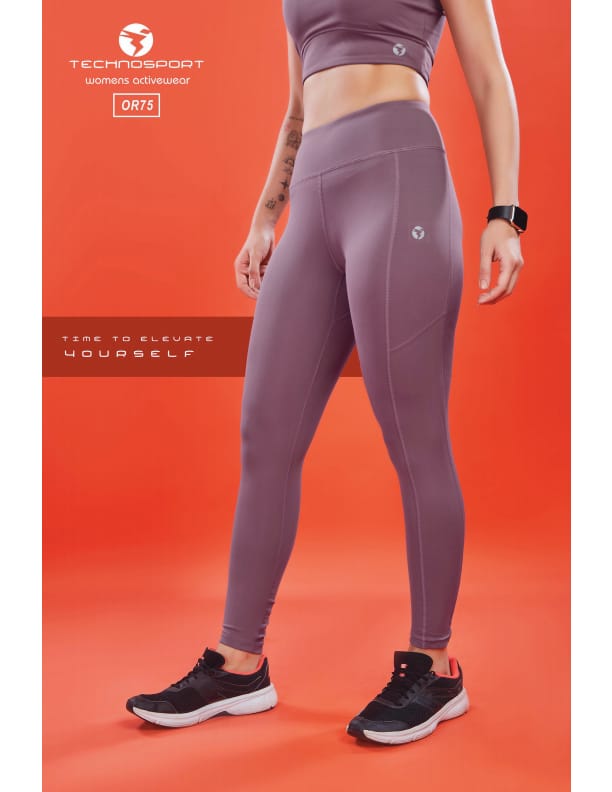 TechnoSport Women's Tights with Pocket Fig Magenta (OR-75)