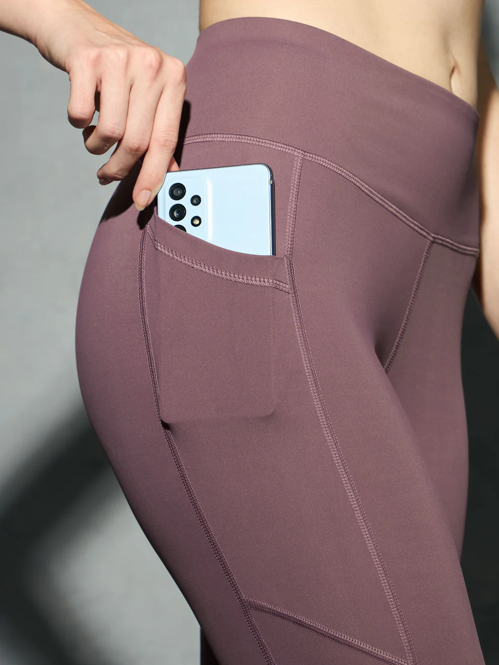 TechnoSport Women's Tights with Pocket Fig Magenta (OR-75) - Image 8