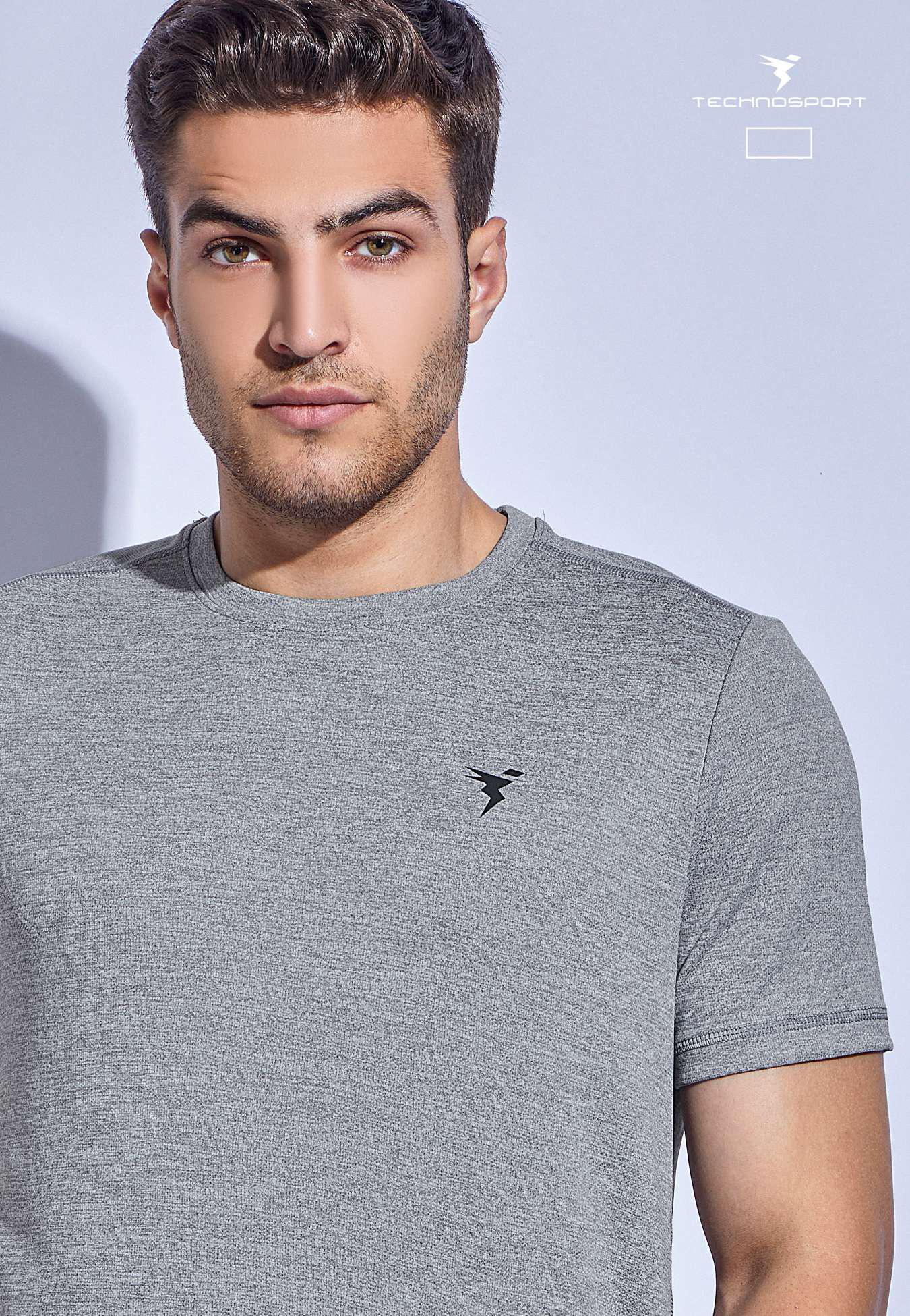 Technosport Crew Neck Half Sleeve Dark Gray (OR-40)